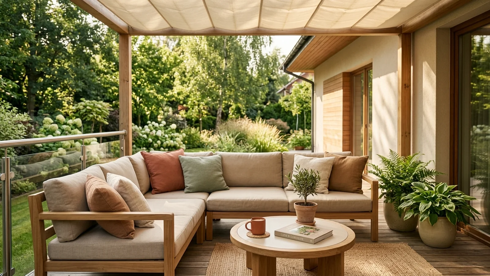 Cień w ogrodzie latem — parasol, pergola, markiza i UV