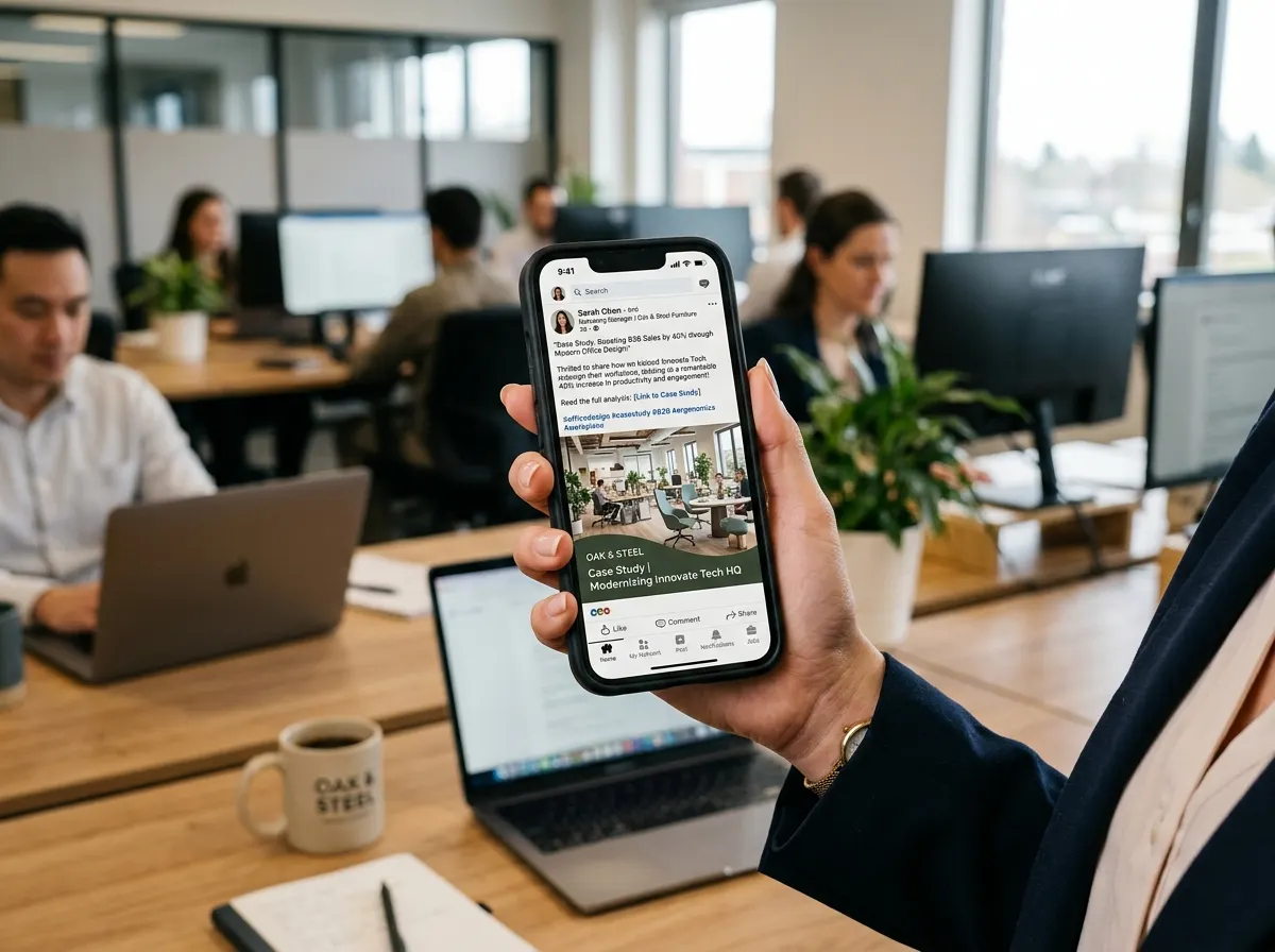 LinkedIn dla meblarskiego B2B 2026: jak znaleźć partnerów i kontrakty w Polsce